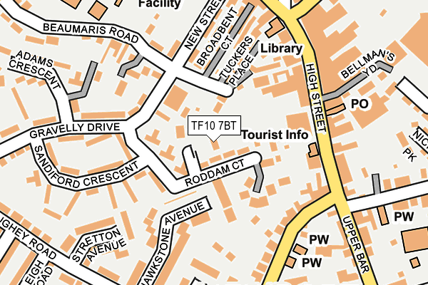 TF10 7BT map - OS OpenMap – Local (Ordnance Survey) TF10 7BT map - OS OpenMap – Local (Ordnance Survey)