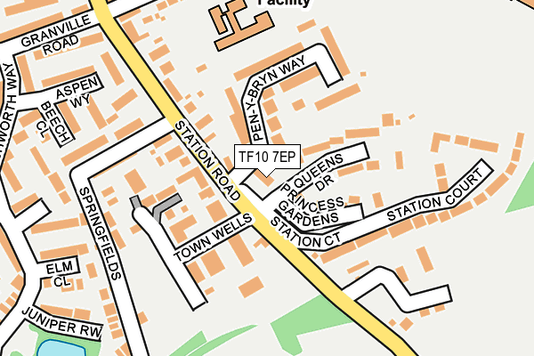 TF10 7EP map - OS OpenMap – Local (Ordnance Survey) TF10 7EP map - OS OpenMap – Local (Ordnance Survey)