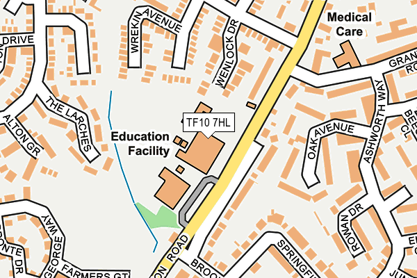 TF10 7HL map - OS OpenMap – Local (Ordnance Survey) TF10 7HL map - OS OpenMap – Local (Ordnance Survey)