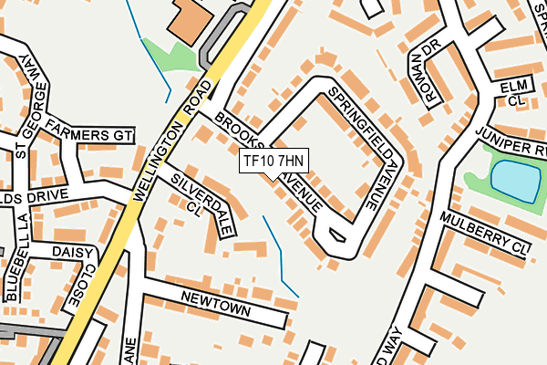 TF10 7HN map - OS OpenMap – Local (Ordnance Survey) TF10 7HN map - OS OpenMap – Local (Ordnance Survey)