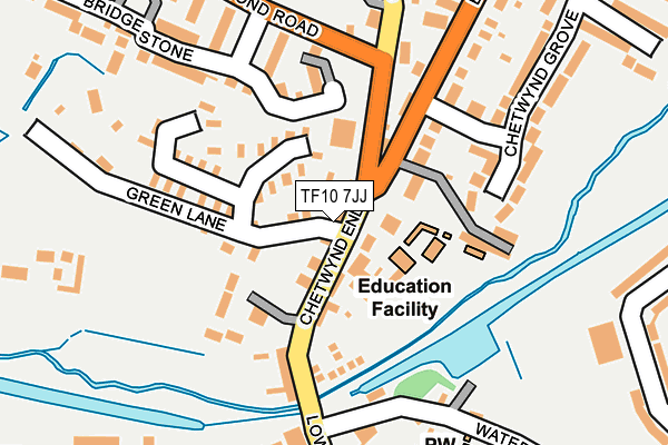TF10 7JJ map - OS OpenMap – Local (Ordnance Survey) TF10 7JJ map - OS OpenMap – Local (Ordnance Survey)