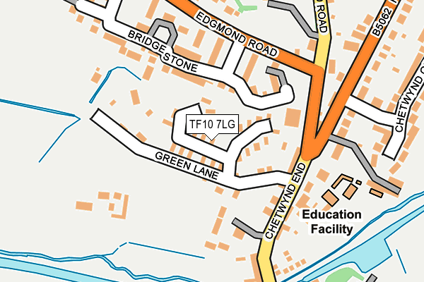 TF10 7LG map - OS OpenMap – Local (Ordnance Survey) TF10 7LG map - OS OpenMap – Local (Ordnance Survey)