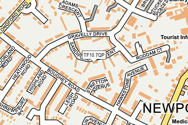 TF10 7QP map - OS OpenMap – Local (Ordnance Survey) TF10 7QP map - OS OpenMap – Local (Ordnance Survey)