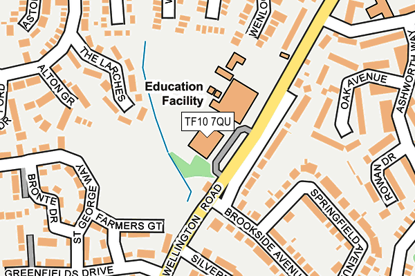 TF10 7QU map - OS OpenMap – Local (Ordnance Survey) TF10 7QU map - OS OpenMap – Local (Ordnance Survey)
