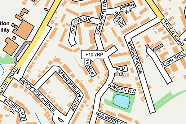 TF10 7RP map - OS OpenMap – Local (Ordnance Survey)