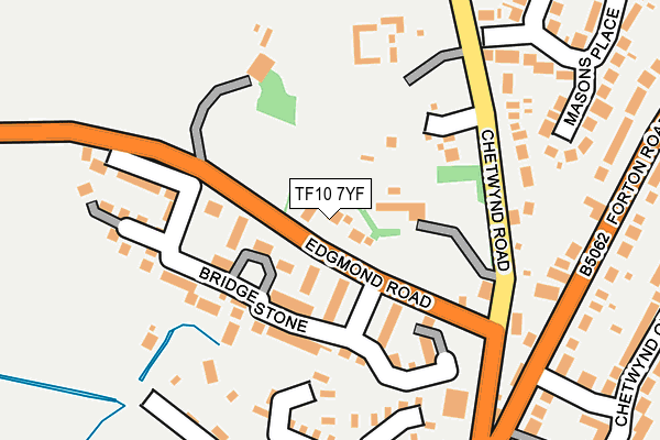 TF10 7YF map - OS OpenMap – Local (Ordnance Survey) TF10 7YF map - OS OpenMap – Local (Ordnance Survey)