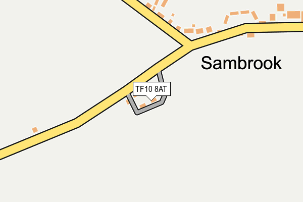TF10 8AT map - OS OpenMap – Local (Ordnance Survey) TF10 8AT map - OS OpenMap – Local (Ordnance Survey)