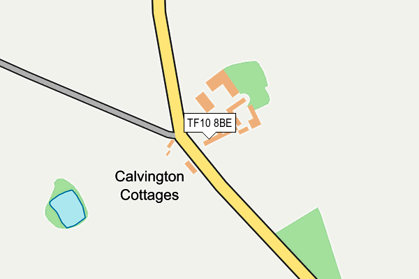 TF10 8BE map - OS OpenMap – Local (Ordnance Survey) TF10 8BE map - OS OpenMap – Local (Ordnance Survey)