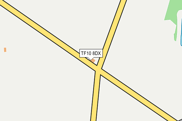 TF10 8DX map - OS OpenMap – Local (Ordnance Survey) TF10 8DX map - OS OpenMap – Local (Ordnance Survey)