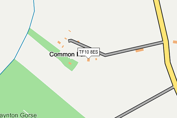 TF10 8ES map - OS OpenMap – Local (Ordnance Survey) TF10 8ES map - OS OpenMap – Local (Ordnance Survey)