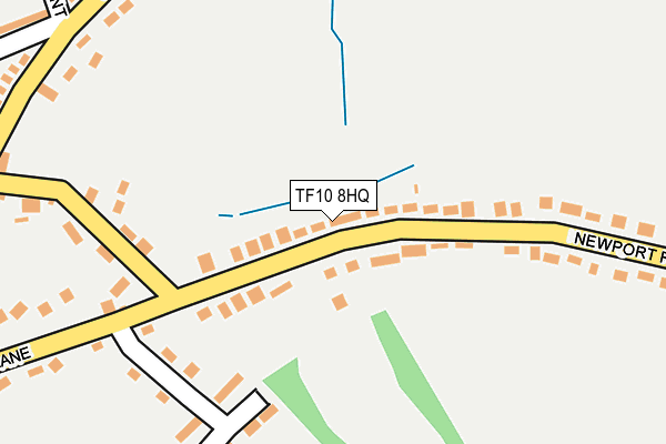 TF10 8HQ map - OS OpenMap – Local (Ordnance Survey) TF10 8HQ map - OS OpenMap – Local (Ordnance Survey)