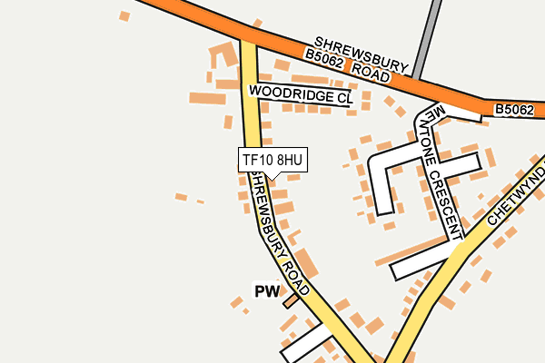 TF10 8HU map - OS OpenMap – Local (Ordnance Survey) TF10 8HU map - OS OpenMap – Local (Ordnance Survey)