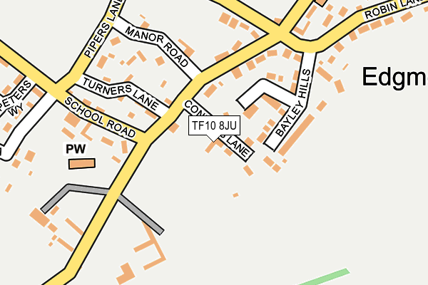 TF10 8JU map - OS OpenMap – Local (Ordnance Survey) TF10 8JU map - OS OpenMap – Local (Ordnance Survey)