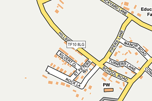 TF10 8LG map - OS OpenMap – Local (Ordnance Survey) TF10 8LG map - OS OpenMap – Local (Ordnance Survey)
