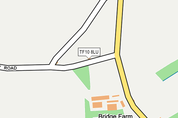 TF10 8LU map - OS OpenMap – Local (Ordnance Survey) TF10 8LU map - OS OpenMap – Local (Ordnance Survey)