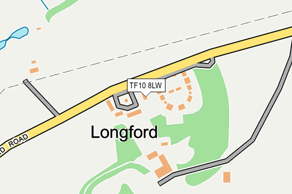 TF10 8LW map - OS OpenMap – Local (Ordnance Survey) TF10 8LW map - OS OpenMap – Local (Ordnance Survey)