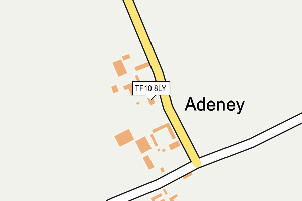 TF10 8LY map - OS OpenMap – Local (Ordnance Survey) TF10 8LY map - OS OpenMap – Local (Ordnance Survey)