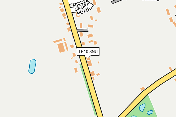 TF10 8NU map - OS OpenMap – Local (Ordnance Survey) TF10 8NU map - OS OpenMap – Local (Ordnance Survey)