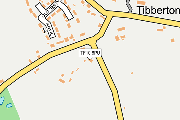 TF10 8PU map - OS OpenMap – Local (Ordnance Survey) TF10 8PU map - OS OpenMap – Local (Ordnance Survey)