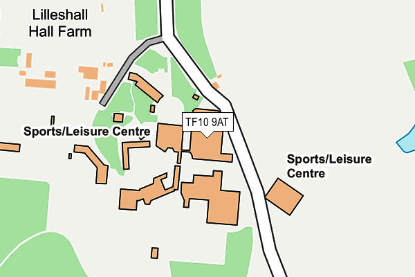 TF10 9AT map - OS OpenMap – Local (Ordnance Survey) TF10 9AT map - OS OpenMap – Local (Ordnance Survey)