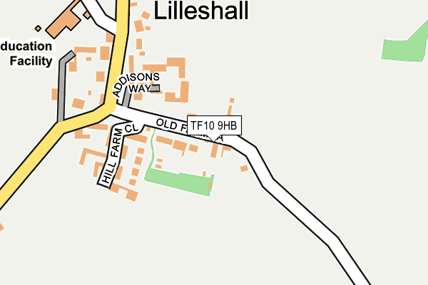 TF10 9HB map - OS OpenMap – Local (Ordnance Survey)
