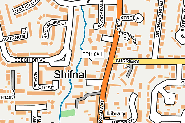 TF11 8AH map - OS OpenMap – Local (Ordnance Survey) TF11 8AH map - OS OpenMap – Local (Ordnance Survey)