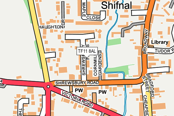 TF11 8AL map - OS OpenMap – Local (Ordnance Survey) TF11 8AL map - OS OpenMap – Local (Ordnance Survey)