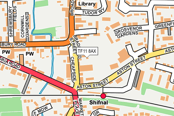 TF11 8AX map - OS OpenMap – Local (Ordnance Survey) TF11 8AX map - OS OpenMap – Local (Ordnance Survey)