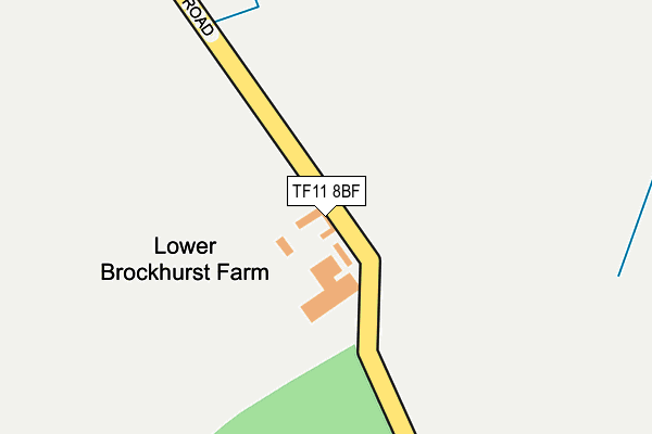 TF11 8BF map - OS OpenMap – Local (Ordnance Survey) TF11 8BF map - OS OpenMap – Local (Ordnance Survey)