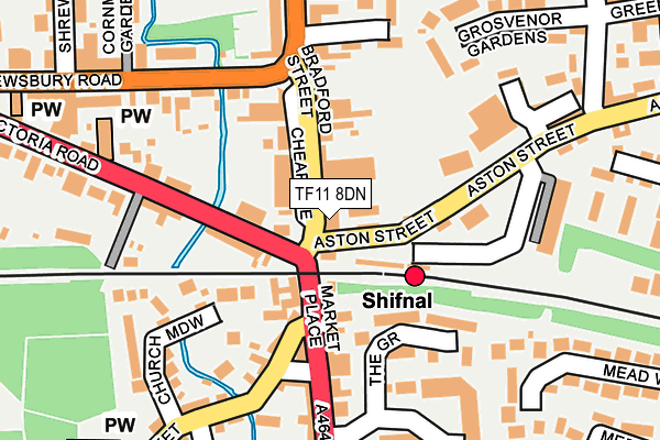 TF11 8DN map - OS OpenMap – Local (Ordnance Survey) TF11 8DN map - OS OpenMap – Local (Ordnance Survey)
