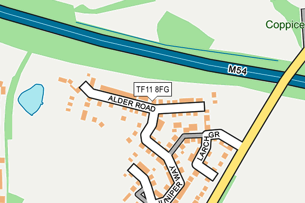 TF11 8FG map - OS OpenMap – Local (Ordnance Survey) TF11 8FG map - OS OpenMap – Local (Ordnance Survey)