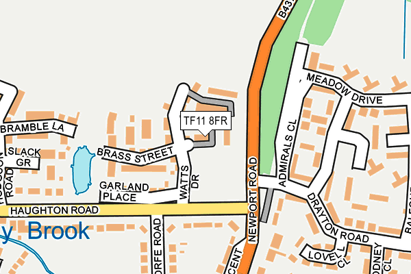 TF11 8FR map - OS OpenMap – Local (Ordnance Survey) TF11 8FR map - OS OpenMap – Local (Ordnance Survey)