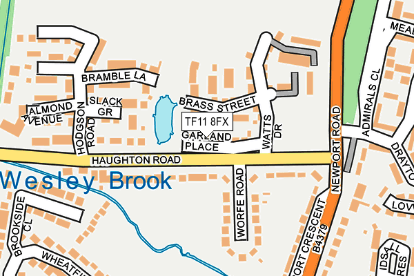 TF11 8FX map - OS OpenMap – Local (Ordnance Survey) TF11 8FX map - OS OpenMap – Local (Ordnance Survey)