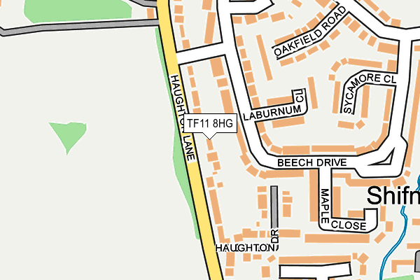TF11 8HG map - OS OpenMap – Local (Ordnance Survey) TF11 8HG map - OS OpenMap – Local (Ordnance Survey)
