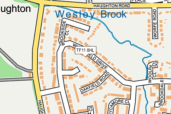 TF11 8HL map - OS OpenMap – Local (Ordnance Survey)