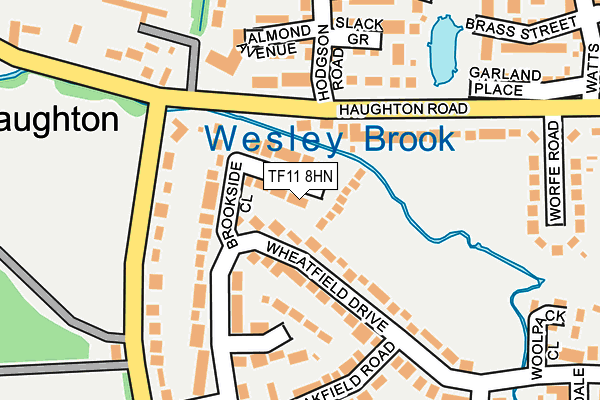 TF11 8HN map - OS OpenMap – Local (Ordnance Survey) TF11 8HN map - OS OpenMap – Local (Ordnance Survey)