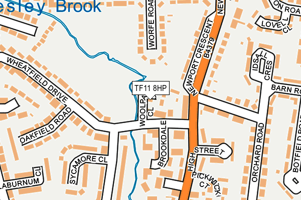 TF11 8HP map - OS OpenMap – Local (Ordnance Survey)