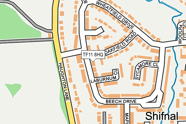 TF11 8HQ map - OS OpenMap – Local (Ordnance Survey) TF11 8HQ map - OS OpenMap – Local (Ordnance Survey)