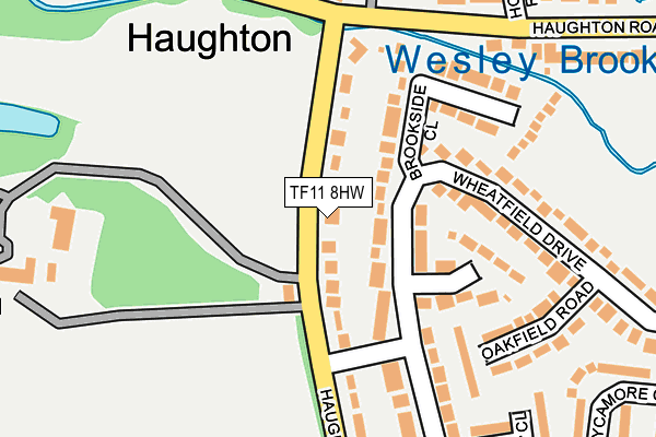 TF11 8HW map - OS OpenMap – Local (Ordnance Survey) TF11 8HW map - OS OpenMap – Local (Ordnance Survey)
