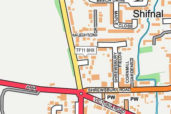 TF11 8HX map - OS OpenMap – Local (Ordnance Survey) TF11 8HX map - OS OpenMap – Local (Ordnance Survey)