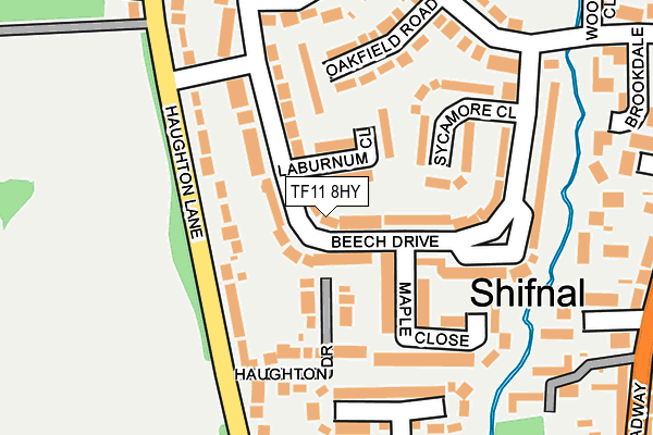 TF11 8HY map - OS OpenMap – Local (Ordnance Survey) TF11 8HY map - OS OpenMap – Local (Ordnance Survey)