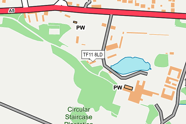 TF11 8LD map - OS OpenMap – Local (Ordnance Survey) TF11 8LD map - OS OpenMap – Local (Ordnance Survey)
