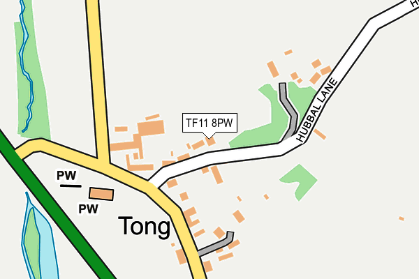 TF11 8PW map - OS OpenMap – Local (Ordnance Survey) TF11 8PW map - OS OpenMap – Local (Ordnance Survey)