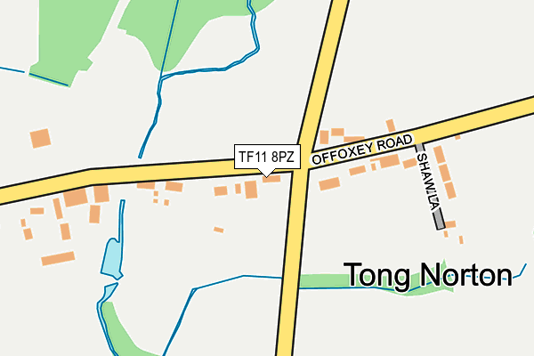 TF11 8PZ map - OS OpenMap – Local (Ordnance Survey) TF11 8PZ map - OS OpenMap – Local (Ordnance Survey)