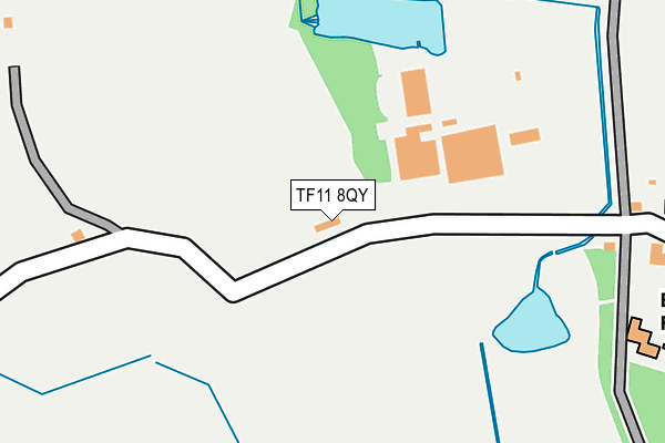 TF11 8QY map - OS OpenMap – Local (Ordnance Survey) TF11 8QY map - OS OpenMap – Local (Ordnance Survey)