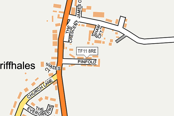 TF11 8RE map - OS OpenMap – Local (Ordnance Survey) TF11 8RE map - OS OpenMap – Local (Ordnance Survey)