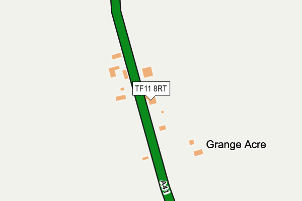 TF11 8RT map - OS OpenMap – Local (Ordnance Survey) TF11 8RT map - OS OpenMap – Local (Ordnance Survey)