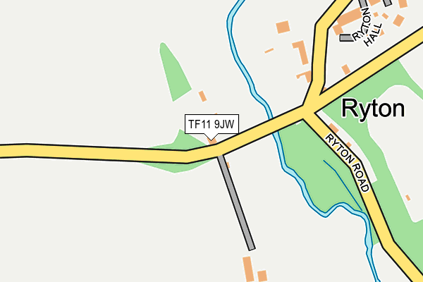 TF11 9JW map - OS OpenMap – Local (Ordnance Survey) TF11 9JW map - OS OpenMap – Local (Ordnance Survey)