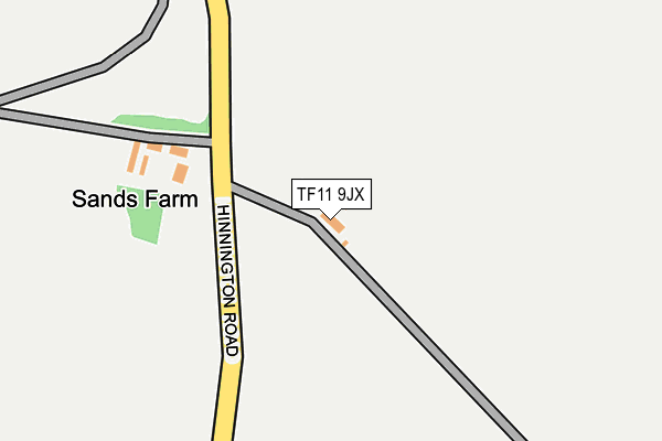 TF11 9JX map - OS OpenMap – Local (Ordnance Survey) TF11 9JX map - OS OpenMap – Local (Ordnance Survey)