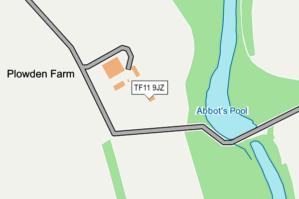 TF11 9JZ map - OS OpenMap – Local (Ordnance Survey) TF11 9JZ map - OS OpenMap – Local (Ordnance Survey)